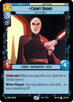 Count Dooku - Darth Tyranus (038/252) - Spark of Rebellion