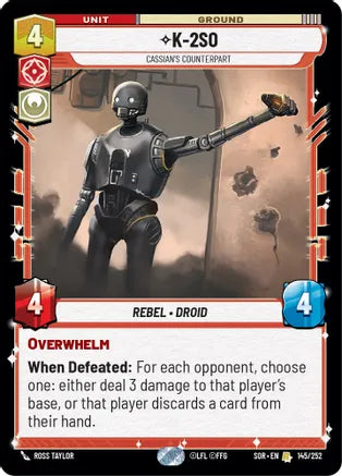 K-2SO - Cassian's Counterpart / Rare / SOR