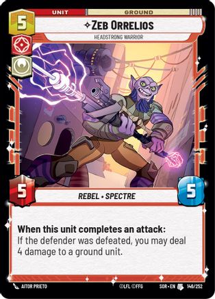 Zeb Orrelios - Headstrong Warrior (146/252) - Spark of Rebellion