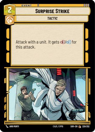 Surprise Strike (220/252) - Spark of Rebellion Foil