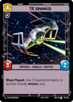 TIE Advanced (231/252) - Spark of Rebellion