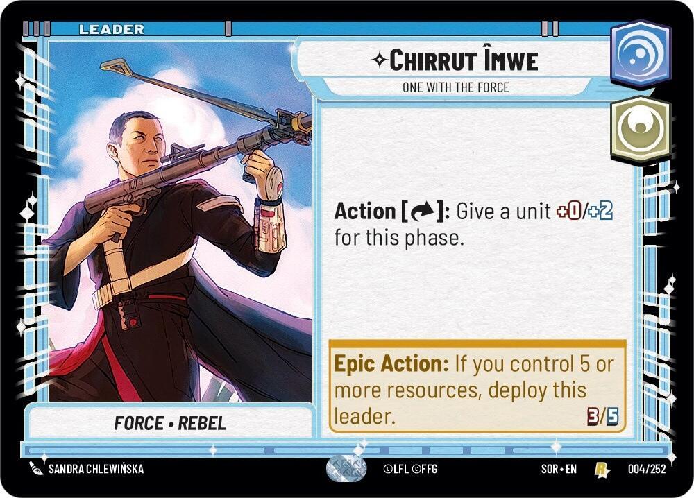 Chirrut Imwe - One With The Force / Rare / SOR