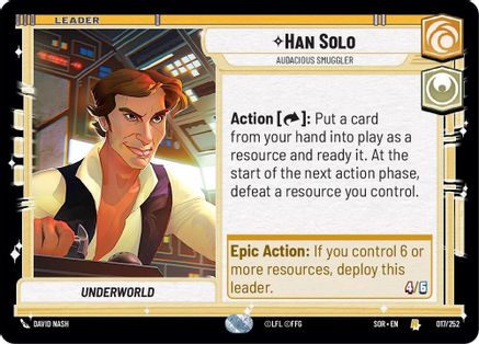 Han Solo - Audacious Smuggler (017/252) - Spark of Rebellion