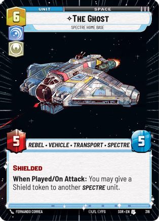 The Ghost - Spectre Home Base (Hyperspace) (316) - Spark of Rebellion Foil