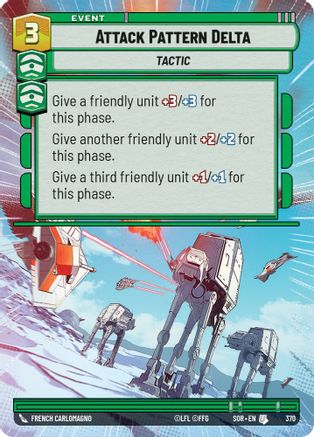 Attack Pattern Delta (Hyperspace) (370) - Spark of Rebellion Foil