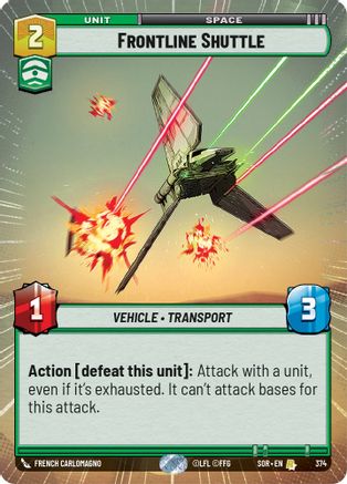 Frontline Shuttle (Hyperspace) (374) - Spark of Rebellion
