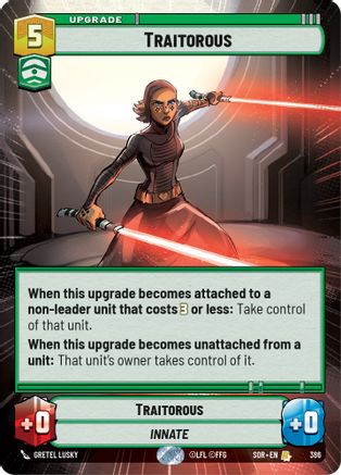 Traitorous (Hyperspace) (386) - Spark of Rebellion Foil