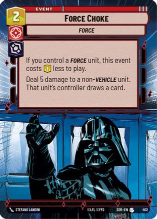Force Choke (Hyperspace) (402) - Spark of Rebellion Foil