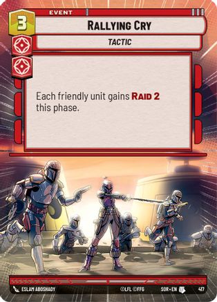 Rallying Cry (Hyperspace) (417) - Spark of Rebellion Foil