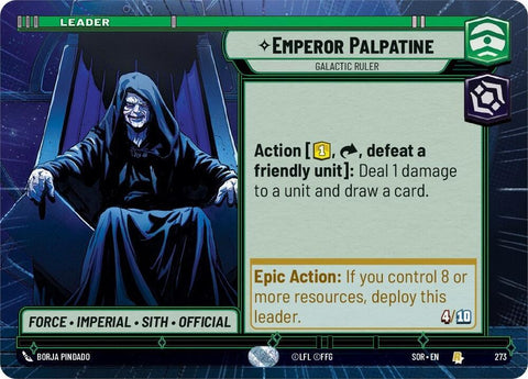 Emperor Palpatine - Galactic Ruler (Hyperspace) / Rare / SOR