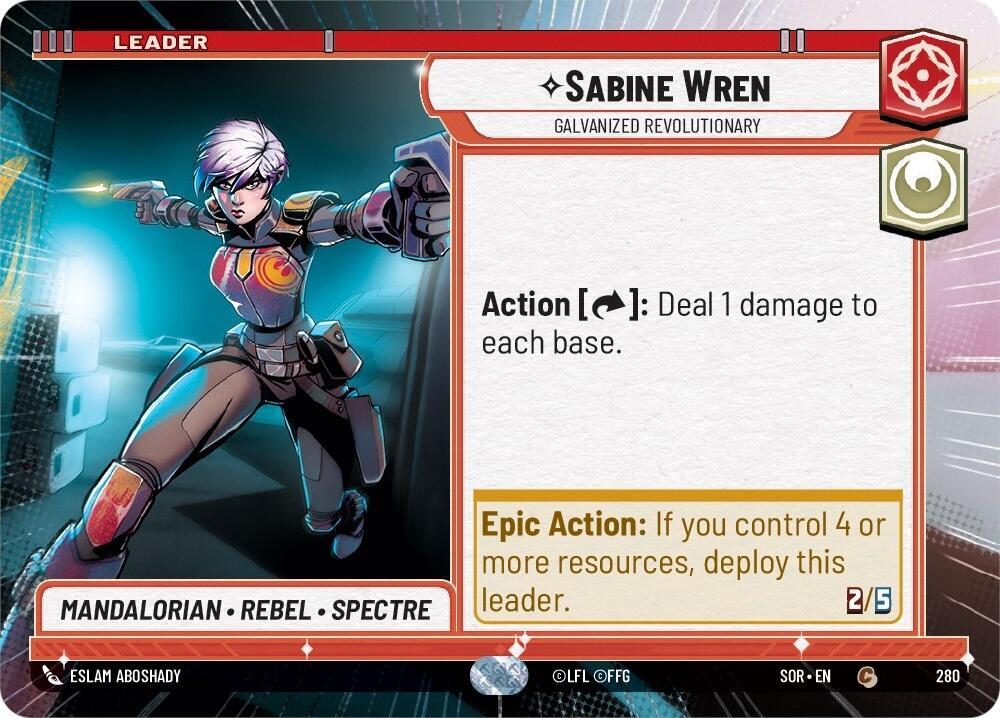 Sabine Wren - Galvanized Revolutionary (Hyperspace) / Common / SOR