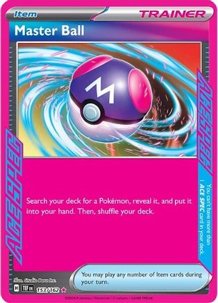 Master Ball 153/162  - Holofoil SV05 Temporal Forces - ACE SPEC Rare