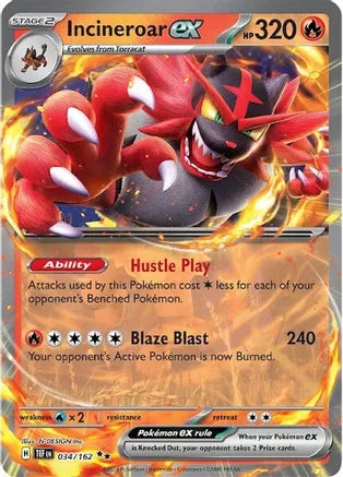 Incineroar ex / Double Rare / TEF