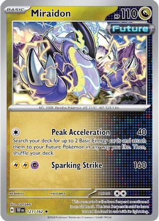 Miraidon 121/162  - Reverse Holofoil SV05 Temporal Forces - Rare