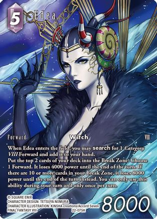 Edea (Full Art) (22-075H) - Hidden Hope Foil