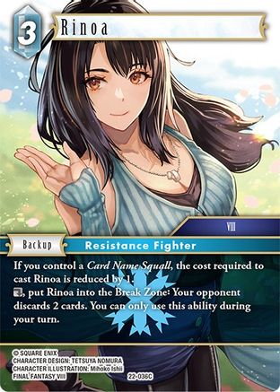 Rinoa (22-036C) - Hidden Hope Foil