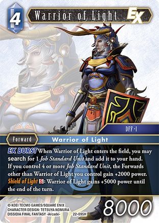 Warrior of Light EX (22-095H) - Hidden Hope Foil