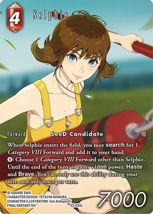 Selphie (Full Art) (22-010L) - Hidden Hope Foil