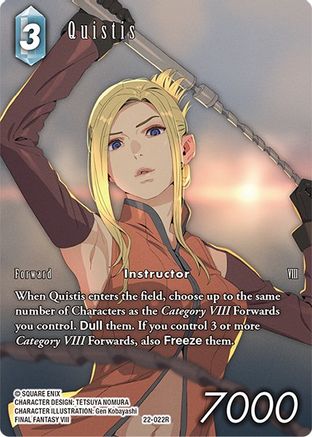 Quistis (Full Art) (22-022R) - Hidden Hope Foil