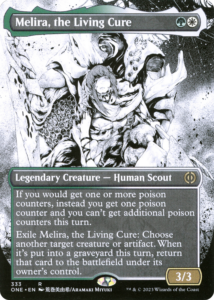 Melira, the Living Cure (ONE-333) - Phyrexia: All Will Be One: (Showcase) (Borderless)