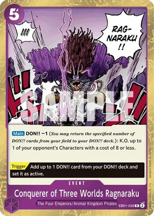 Conquerer of Three Worlds Ragnaraku / Rare / EB01