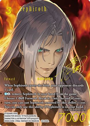 Sephiroth (Full Art Signature) (22-032L) - Hidden Hope Foil
