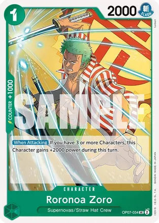 Roronoa Zoro (034) / Uncommon / OP07