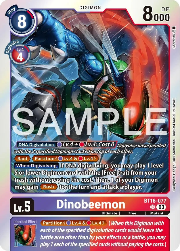 Dinobeemon / Super Rare / BT16