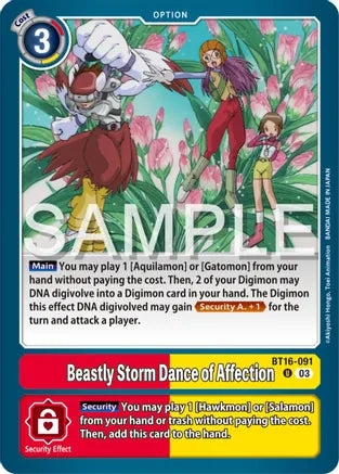 Beastly Storm Dance of Affection / Uncommon / BT16