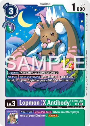 Lopmon (X Antibody) (BT16-067) - Beginning Observer