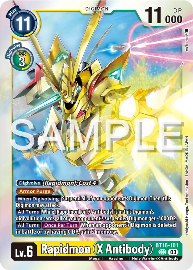 Rapidmon (X Antibody) / Secret Rare / BT16