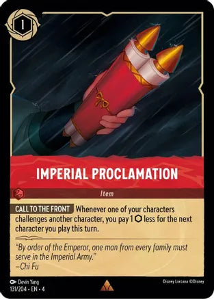Imperial Proclamation / Rare / LOR4