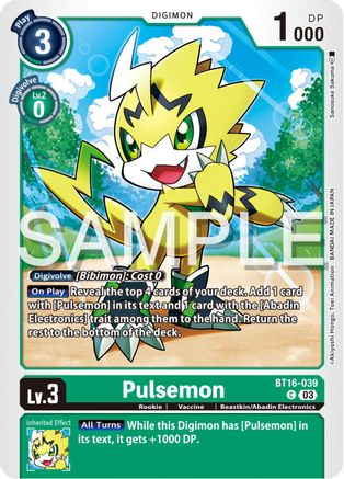 Pulsemon (BT16-039) - Beginning Observer