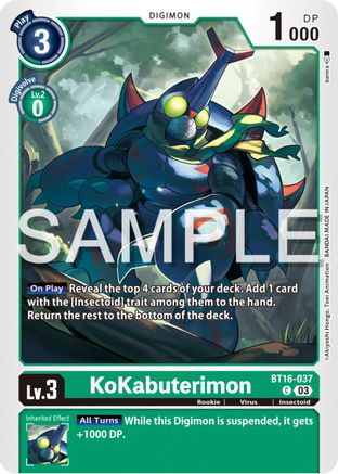 KoKabuterimon (BT16-037) - Beginning Observer