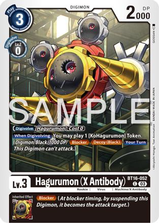 Hagurumon (X Antibody) (BT16-052) - Beginning Observer