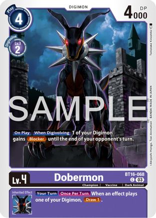 Dobermon (BT16-068) - Beginning Observer