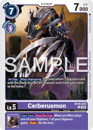 Cerberusmon / Uncommon / BT16