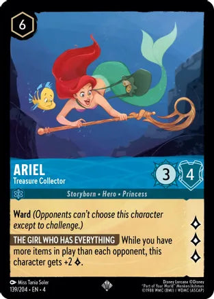 Ariel - Treasure Collector / Super Rare / LOR4