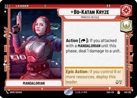 Bo-Katan Kryze - Princess in Exile (012/262) - Shadows of the Galaxy
