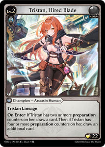 Tristan, Hired Blade / Common / MRC