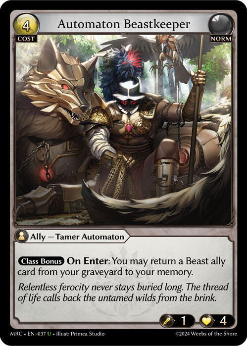 Automaton Beastkeeper / Uncommon / MRC