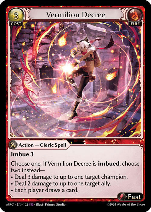 Vermilion Decree / Super Rare / MRC