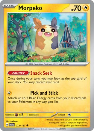 Morpeko 072/167  SV06 Twilight Masquerade - Uncommon