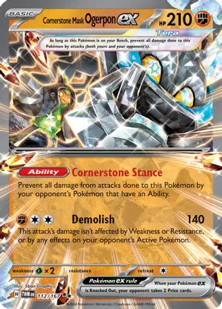Cornerstone Mask Ogerpon ex - 112/167 / Double Rare / TWM