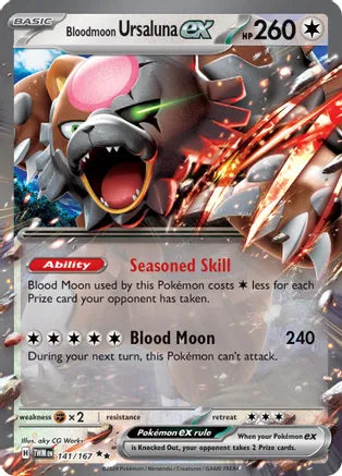 Bloodmoon Ursaluna ex - 141/167 / Double Rare / TWM