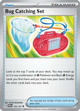 Bug Catching Set 143/167  - Reverse Holofoil SV06 Twilight Masquerade - Uncommon