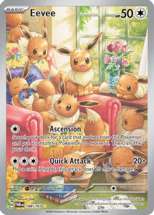 Eevee - 188/167 / Illustration Rare / TWM