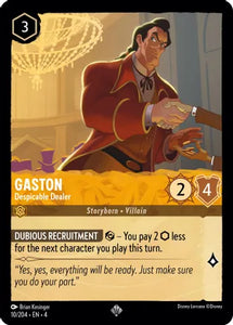 Gaston - Despicable Dealer / Super Rare / LOR4 (FOIL)