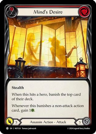 Mind's Desire (Red) (MST124) - Part the Mistveil Rainbow Foil