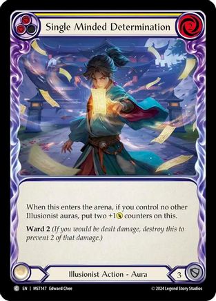 Single Minded Determination (Yellow) (MST147) - Part the Mistveil Rainbow Foil